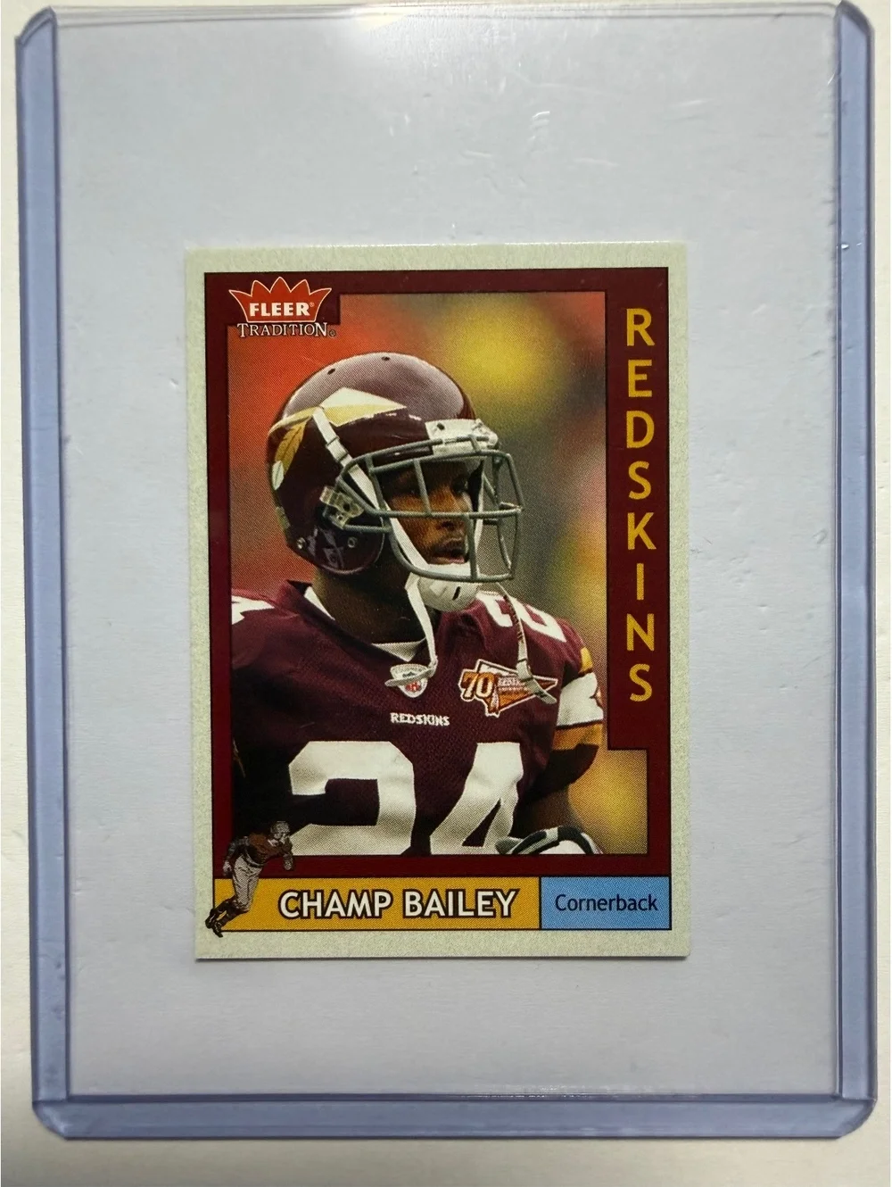 2003 Fleer Tradition Champ Bailey Redskins Football Card #22 Cornerback